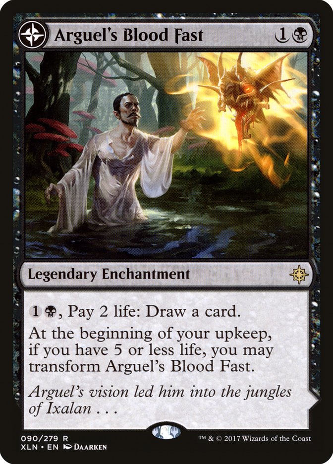Arguel's Blood Fast // Temple of Aclazotz [Ixalan] (90)