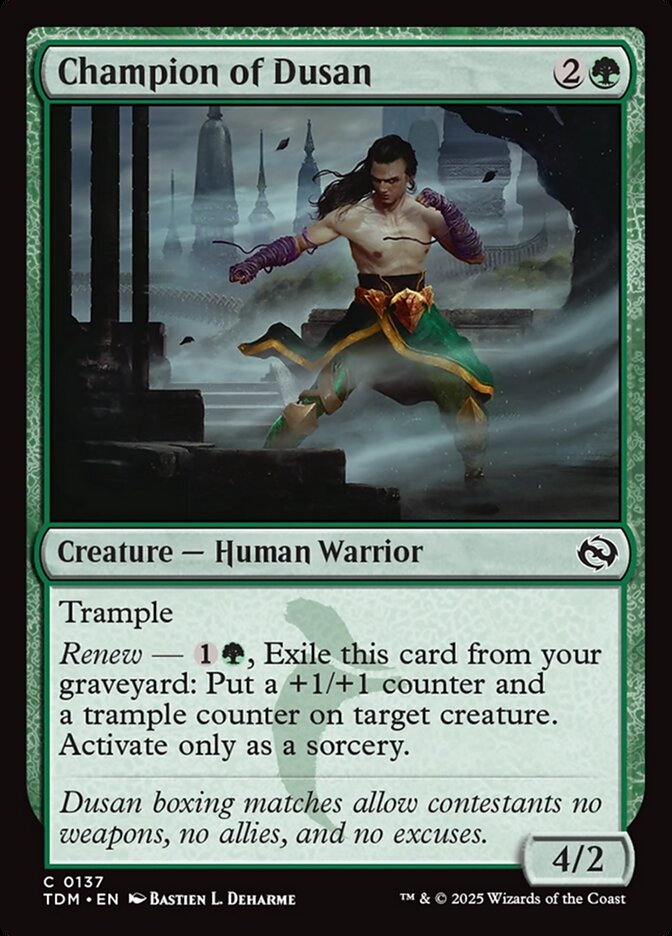Champion of Dusan [Tarkir: Dragonstorm] (137)