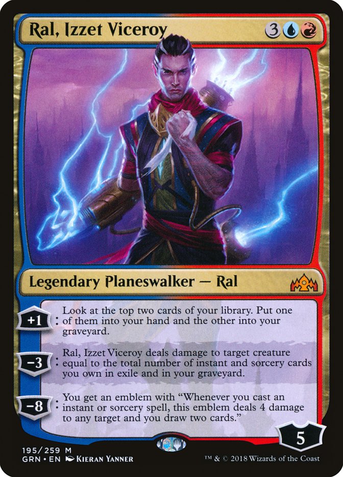 Ral, Izzet Viceroy [Guilds of Ravnica] (195)