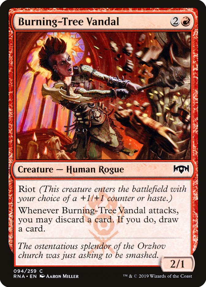 Burning-Tree Vandal [Ravnica Allegiance] (94)