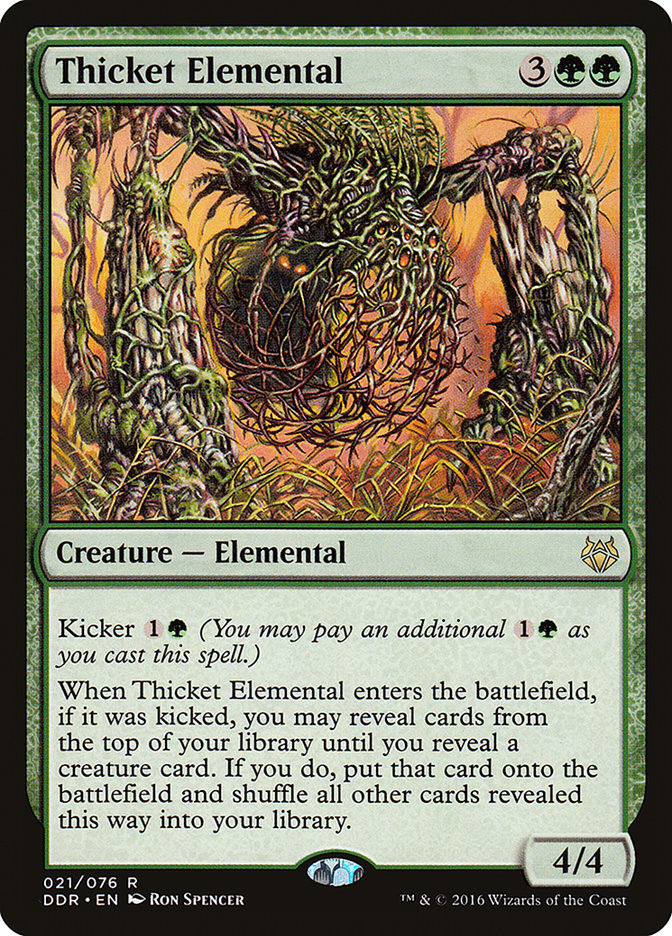 Thicket Elemental [Duel Decks: Nissa vs. Ob Nixilis] (21)
