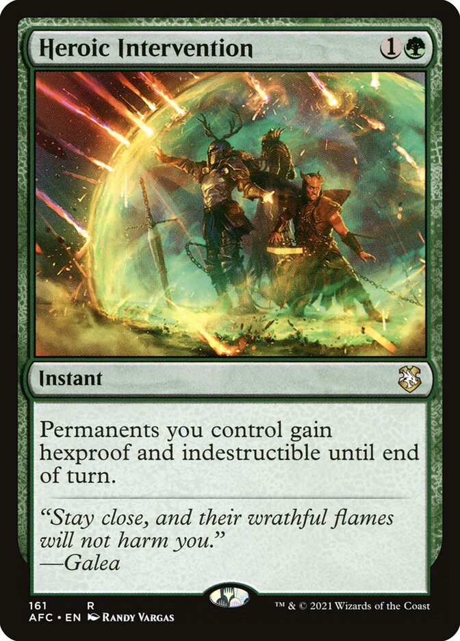 Heroic Intervention [Forgotten Realms Commander] (161)