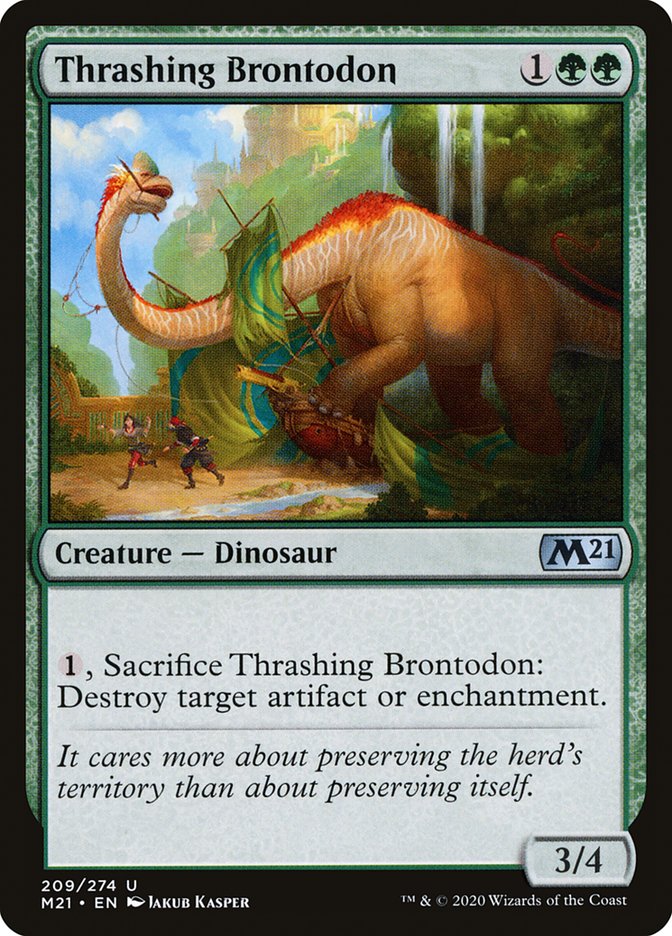 Thrashing Brontodon [Core Set 2021] (209)