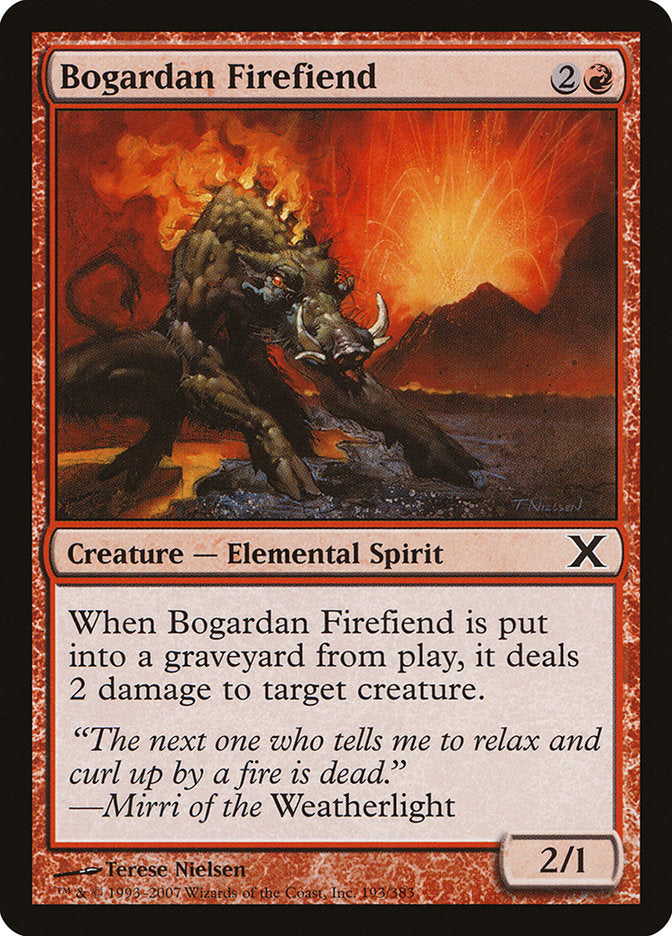 Bogardan Firefiend [Tenth Edition] (193)
