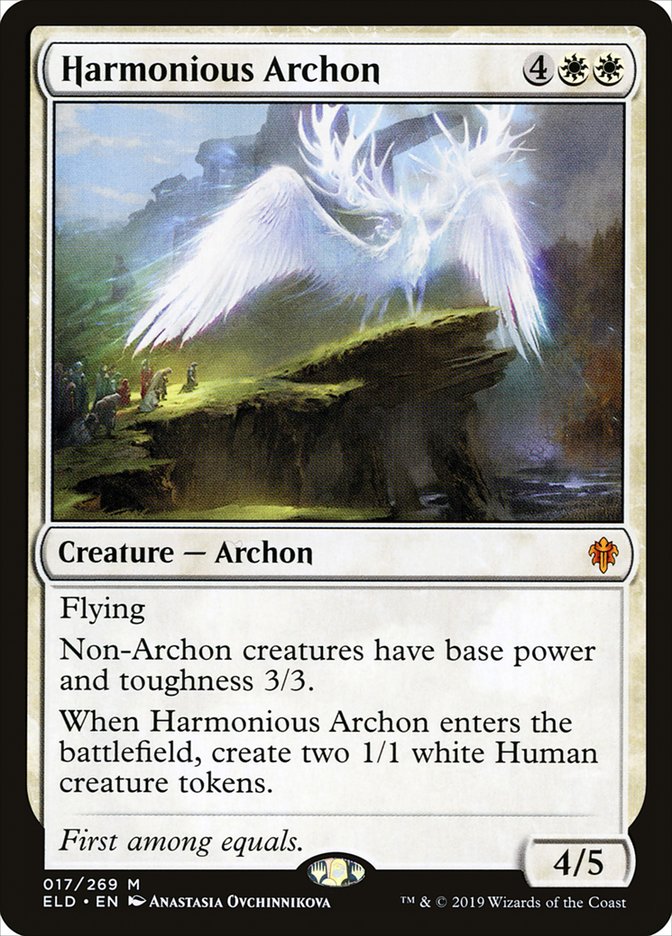 Harmonious Archon [Throne of Eldraine] (17)