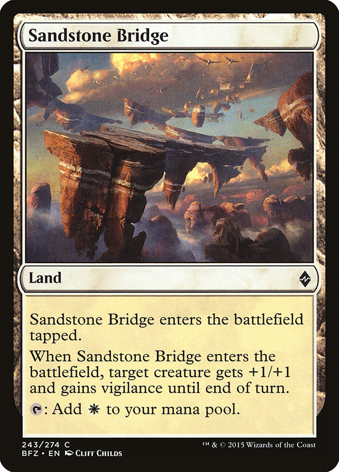 Sandstone Bridge [Battle for Zendikar] (243)