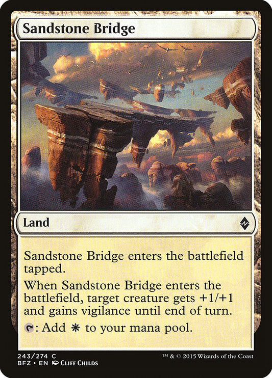 Sandstone Bridge [Battle for Zendikar] (243)