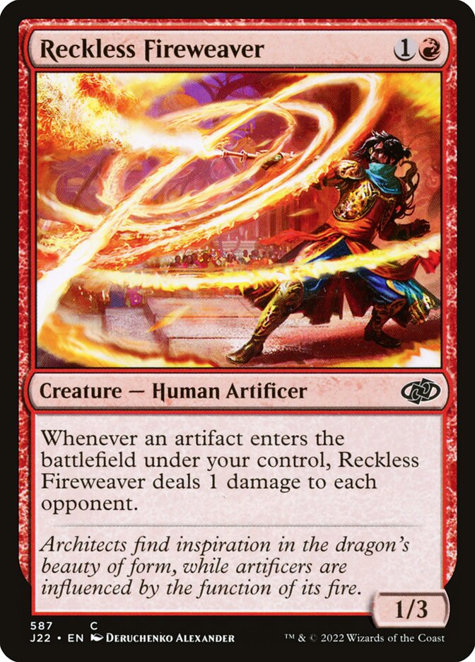 Reckless Fireweaver [Jumpstart 2022] (587)