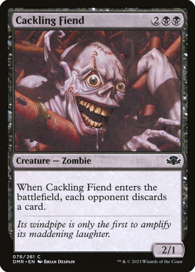 Cackling Fiend [Dominaria Remastered] (76)