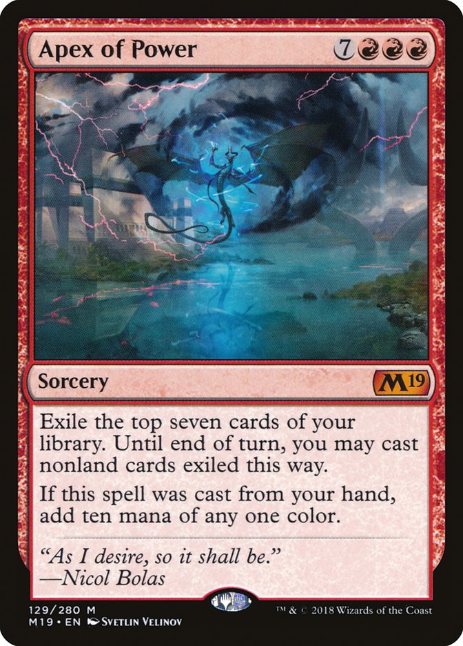 Apex of Power [Core Set 2019] (129)