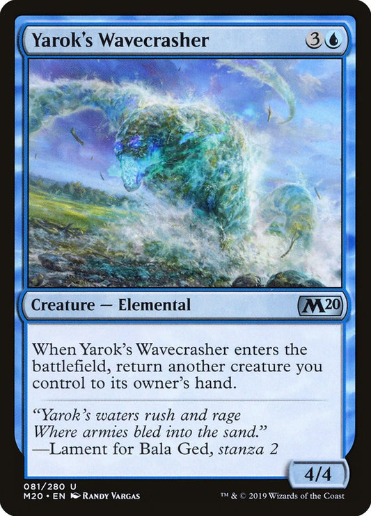 Yarok's Wavecrasher [Core Set 2020] (81)