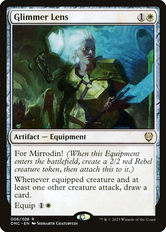 Glimmer Lens [Phyrexia: All Will Be One Commander] (6)