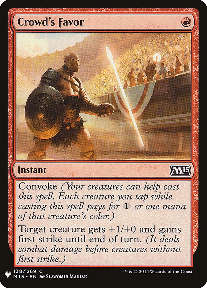 Crowd's Favor [The List] (M15-138)