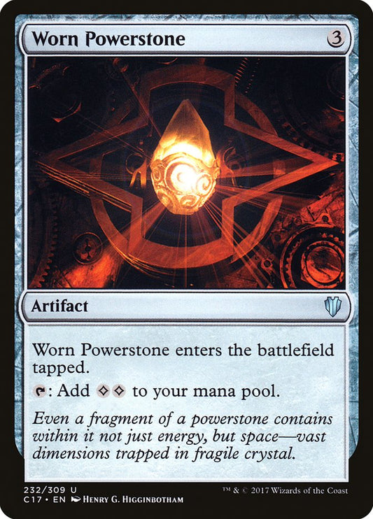 Worn Powerstone [Commander 2017] (232)