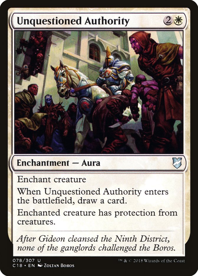 Unquestioned Authority [Commander 2018] (78)