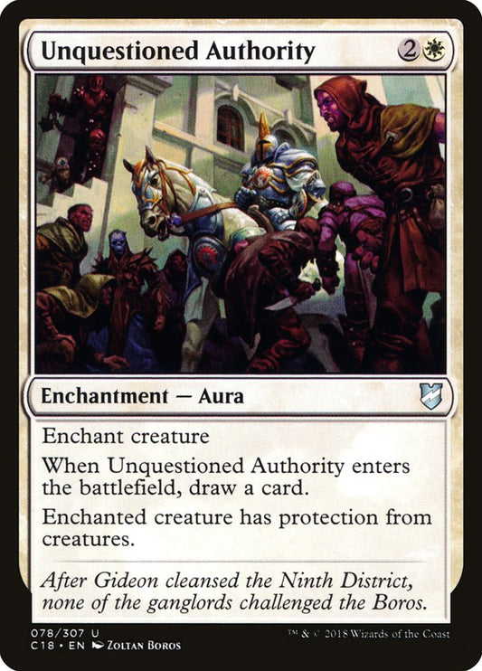 Unquestioned Authority [Commander 2018] (78)