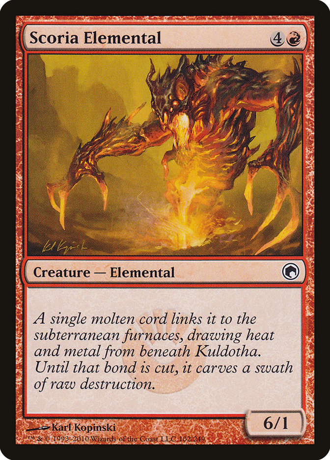 Scoria Elemental [Scars of Mirrodin] (102)