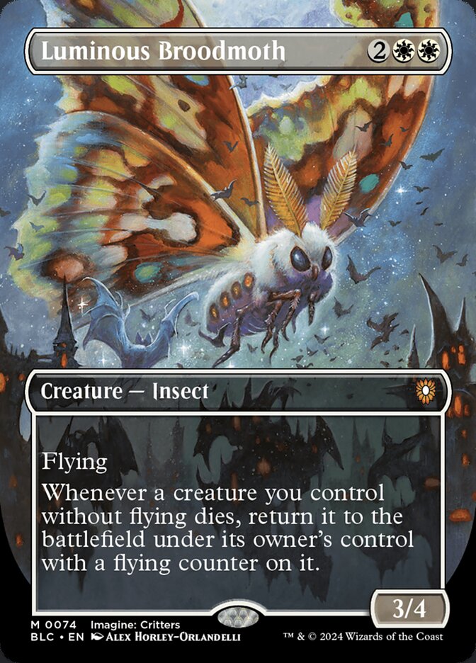 Luminous Broodmoth [Bloomburrow Commander] (74)
