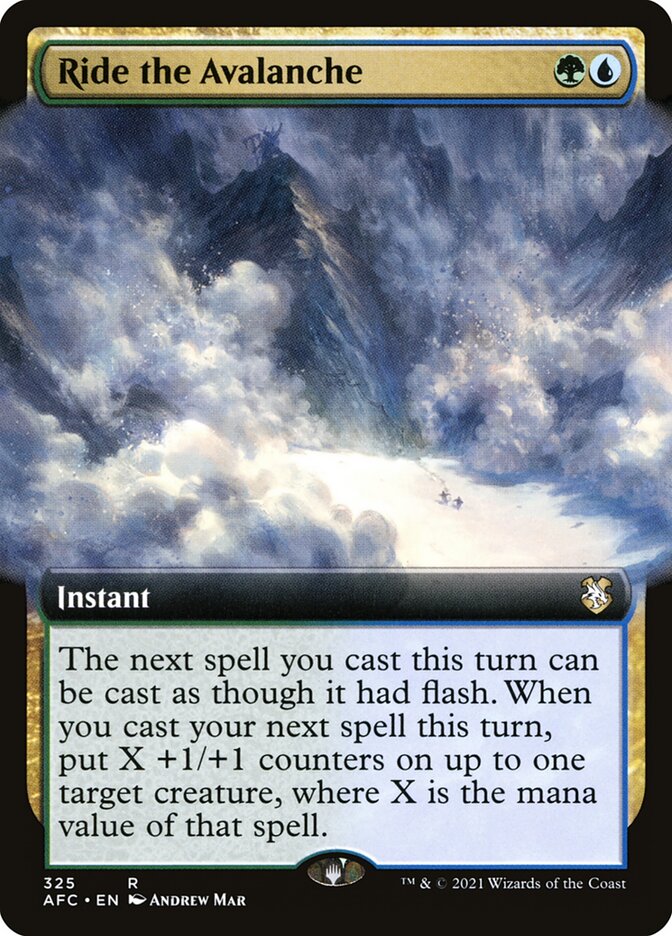 Ride the Avalanche [Forgotten Realms Commander] (325)