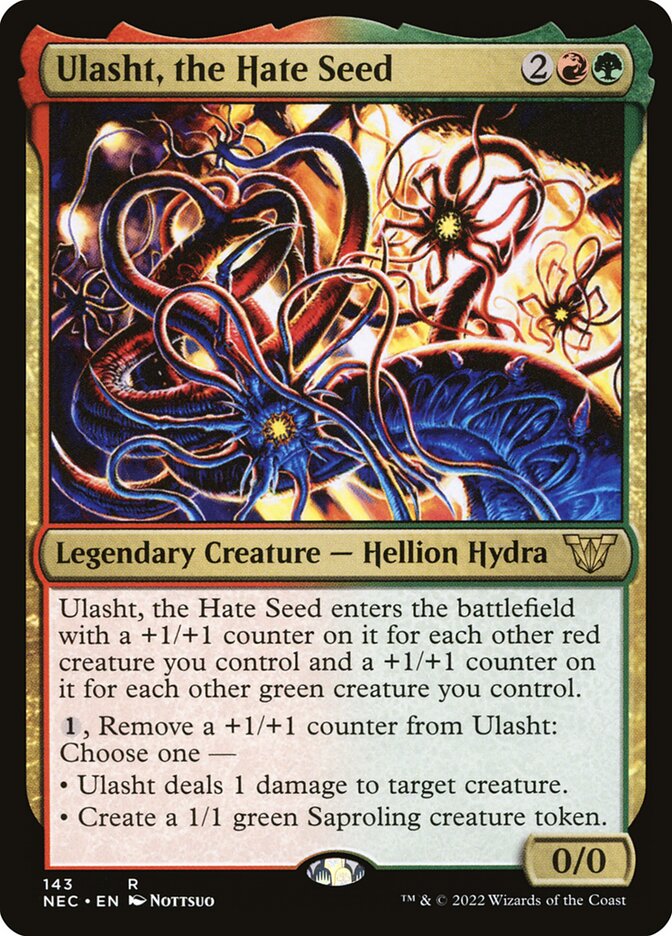 Ulasht, the Hate Seed [Neon Dynasty Commander] (143)
