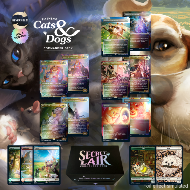 Secret Lair: It's Raining Cats and Dogs
