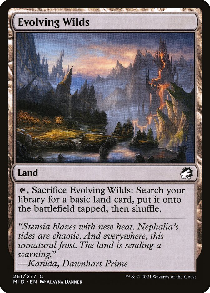 Evolving Wilds [Innistrad: Midnight Hunt] (261)