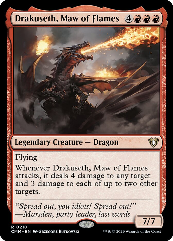 Drakuseth, Maw of Flames [Commander Masters] (218)