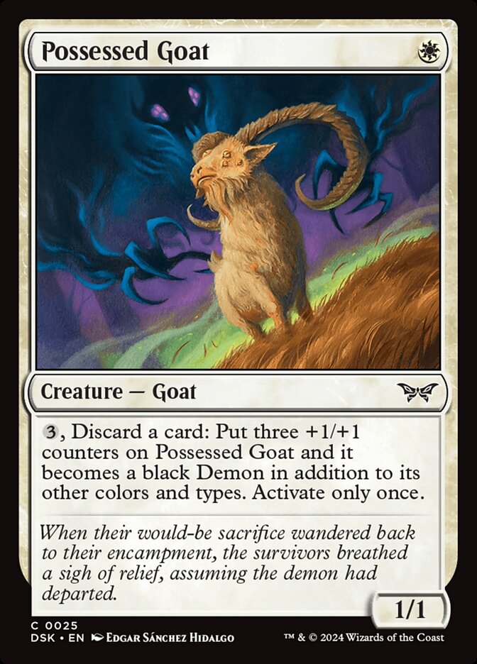 Possessed Goat [Duskmourn: House of Horror] (25)