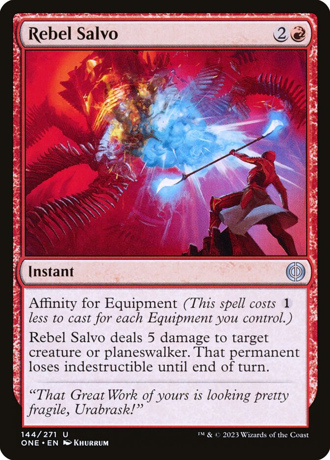 Rebel Salvo [Phyrexia: All Will Be One] (144)