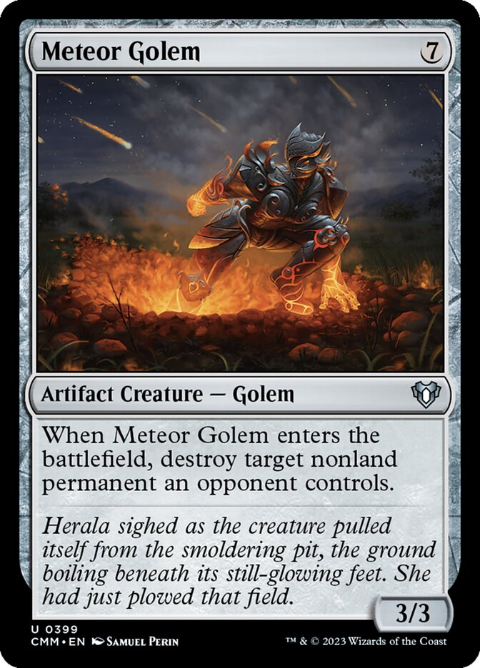 Meteor Golem [Commander Masters] (399)