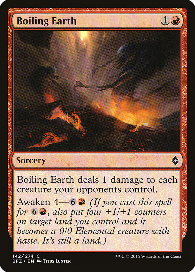 Boiling Earth [Battle for Zendikar] (142)