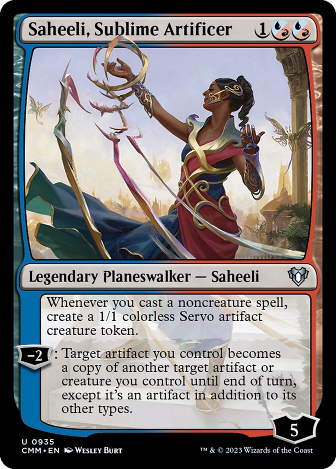 Saheeli, Sublime Artificer [Commander Masters] (935)