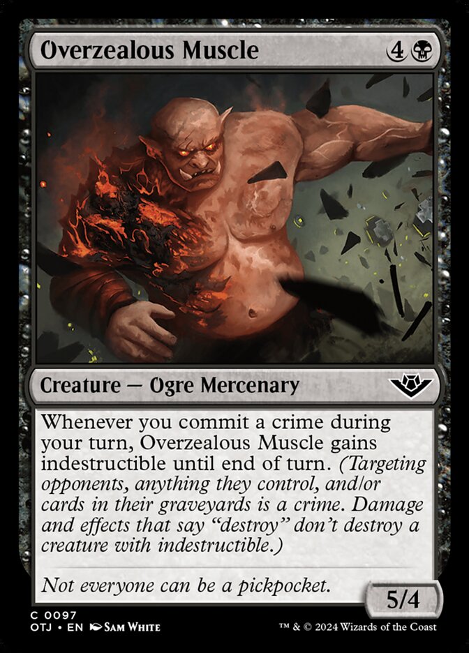 Overzealous Muscle [Outlaws of Thunder Junction] (97)