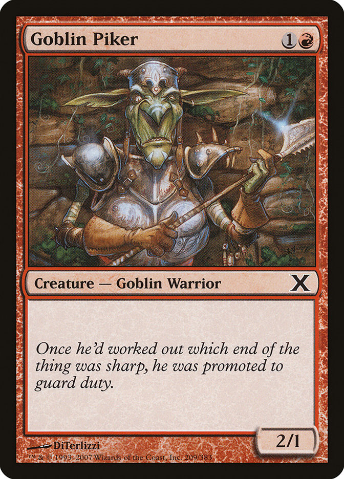 Goblin Piker [Tenth Edition] (209)