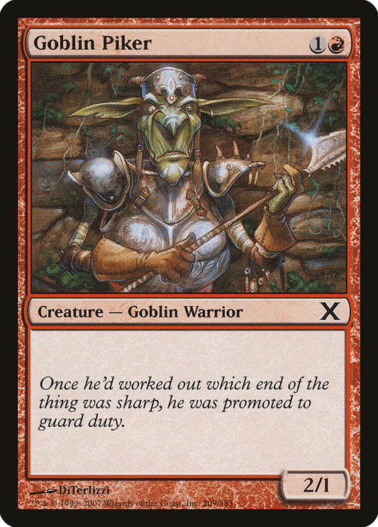 Goblin Piker [Tenth Edition] (209)