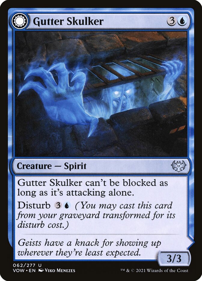 Gutter Skulker // Gutter Shortcut [Innistrad: Crimson Vow] (62)