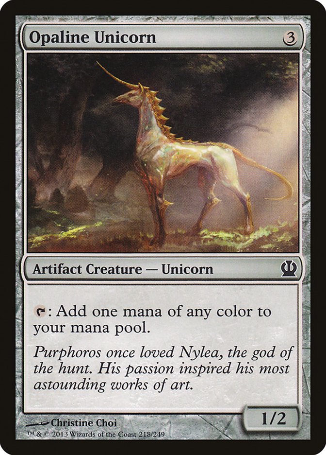 Opaline Unicorn [Theros] (218)