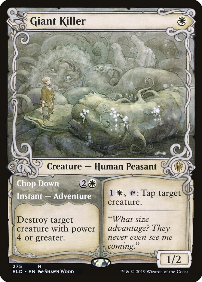 Giant Killer // Chop Down [Throne of Eldraine Variants] (275)