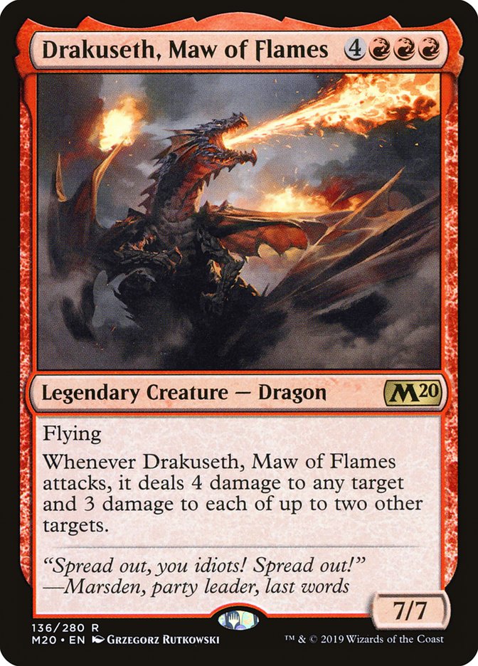 Drakuseth, Maw of Flames [Core Set 2020] (136)