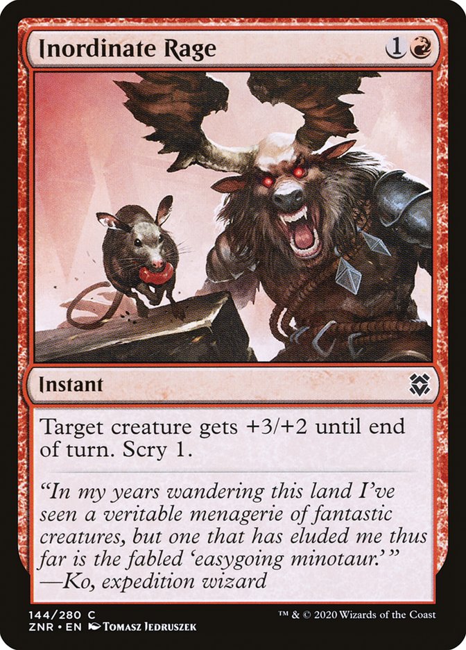 Inordinate Rage [Zendikar Rising] (144)