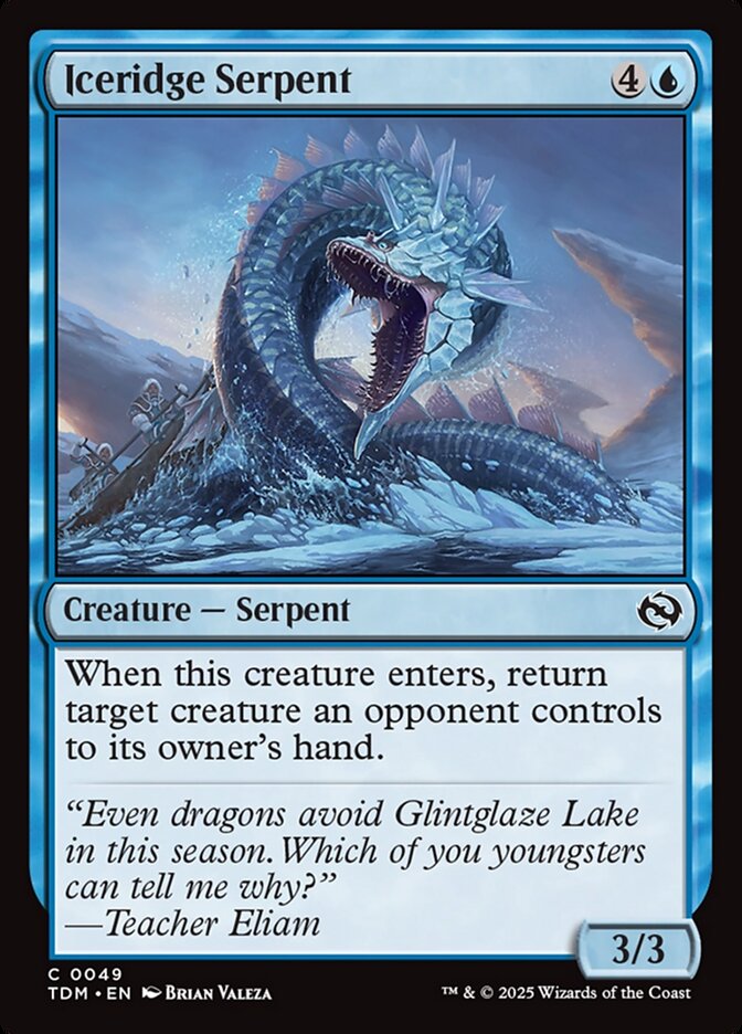Iceridge Serpent [Tarkir: Dragonstorm] (49)