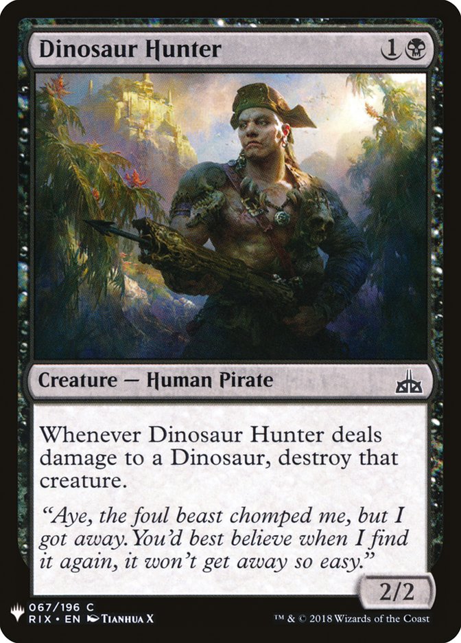 Dinosaur Hunter [The List] (RIX-67)