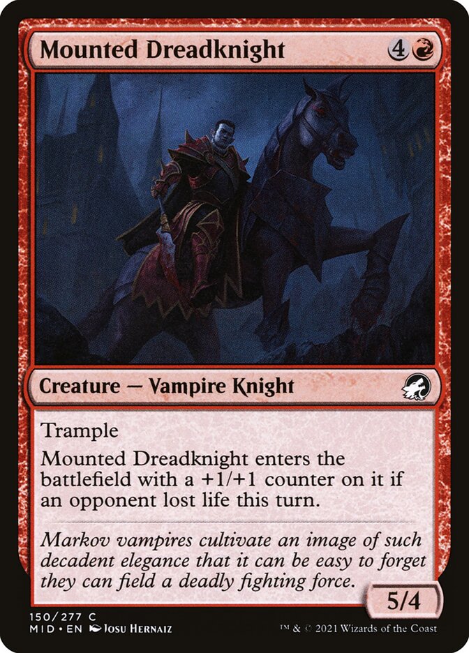 Mounted Dreadknight [Innistrad: Midnight Hunt] (150)