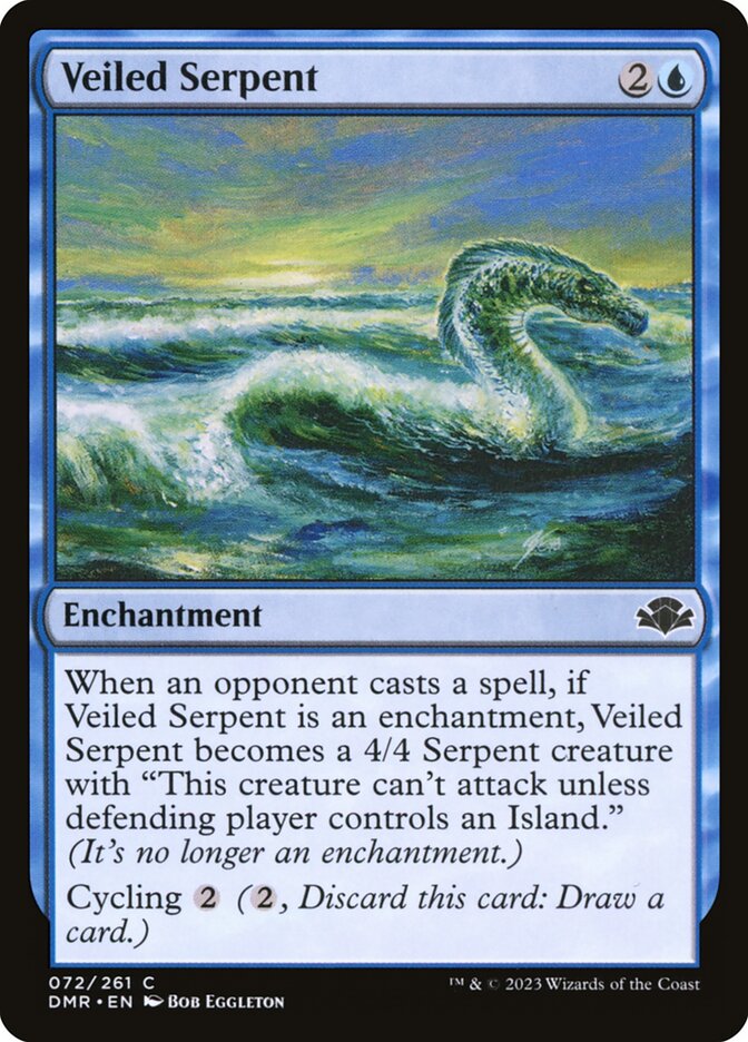 Veiled Serpent [Dominaria Remastered] (72)