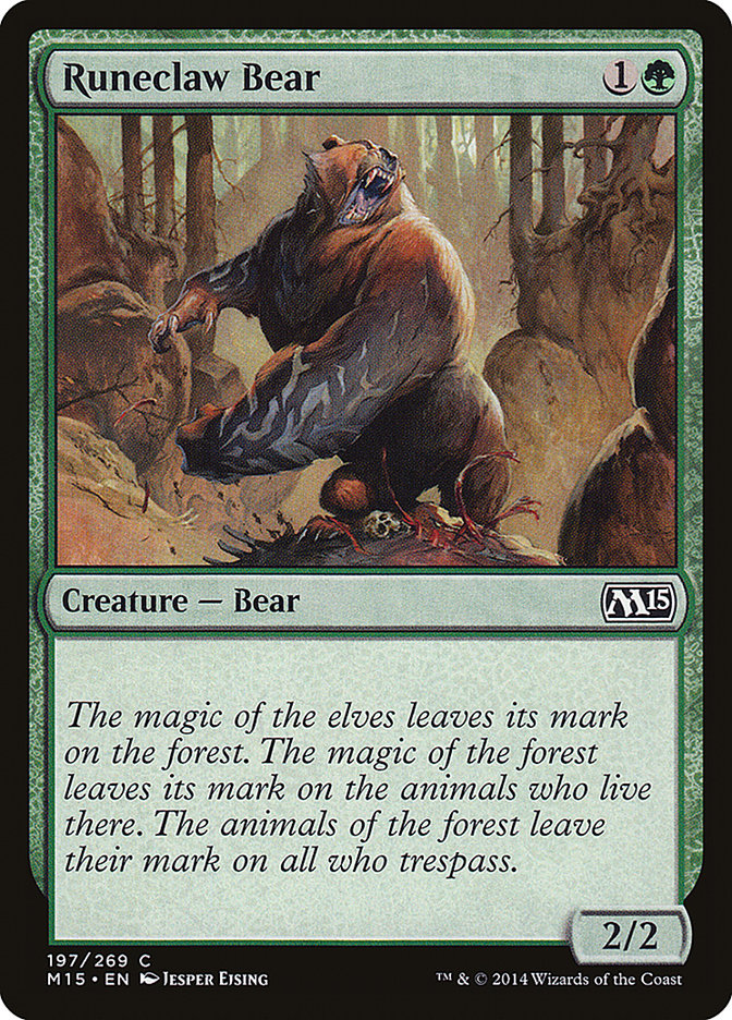 Runeclaw Bear [Magic 2015] (197)