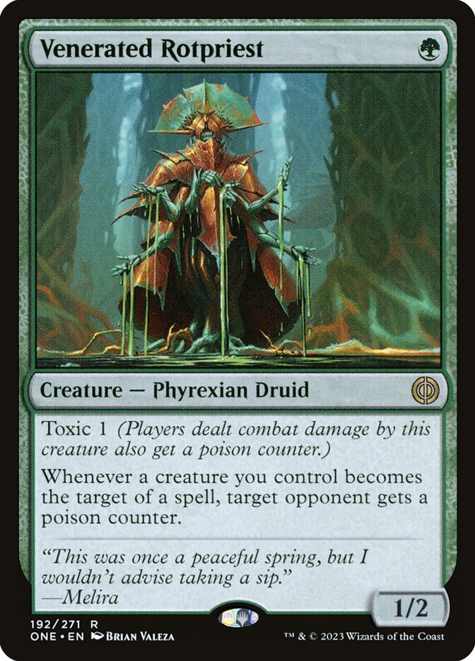 Venerated Rotpriest [Phyrexia: All Will Be One] (192)