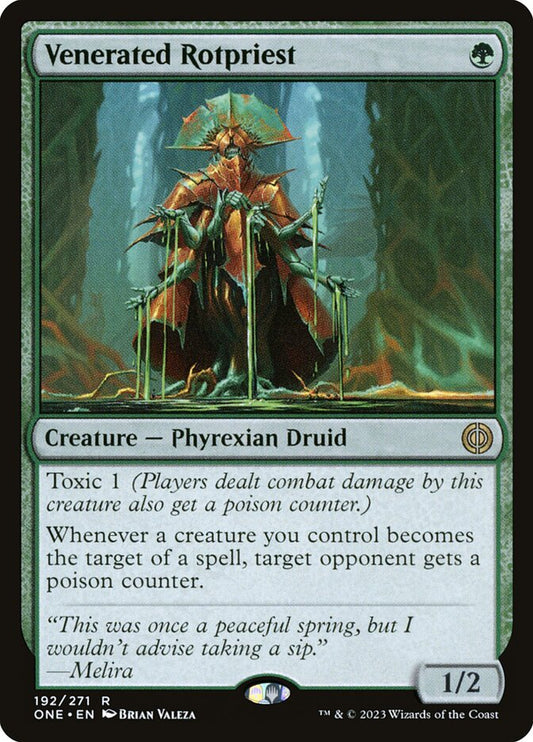 Venerated Rotpriest [Phyrexia: All Will Be One] (192)