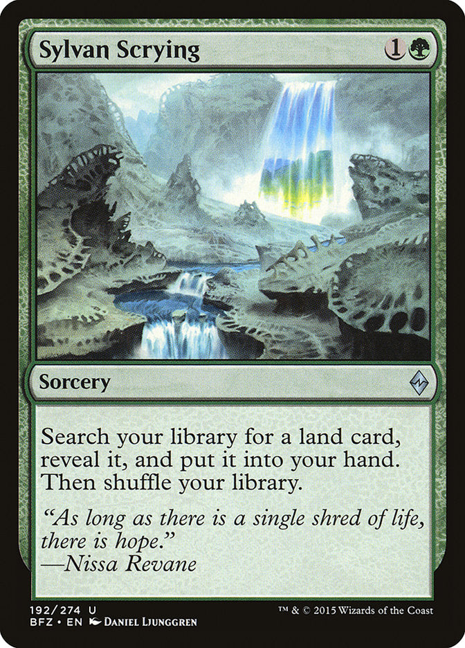 Sylvan Scrying [Battle for Zendikar] (192)