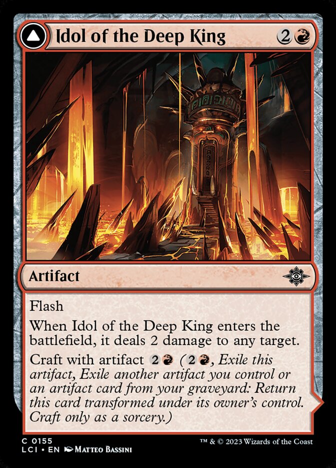 Idol of the Deep King // Sovereign's Macuahuitl [The Lost Caverns of Ixalan] (155)