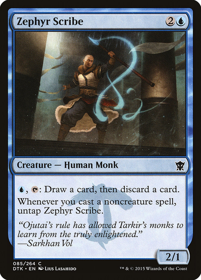 Zephyr Scribe [Dragons of Tarkir] (85)